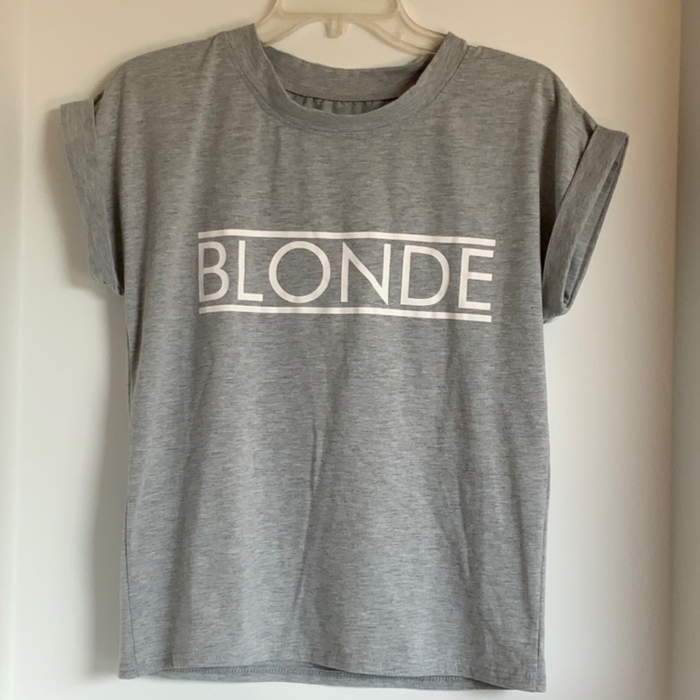 Grey BLONDE t-shirt
